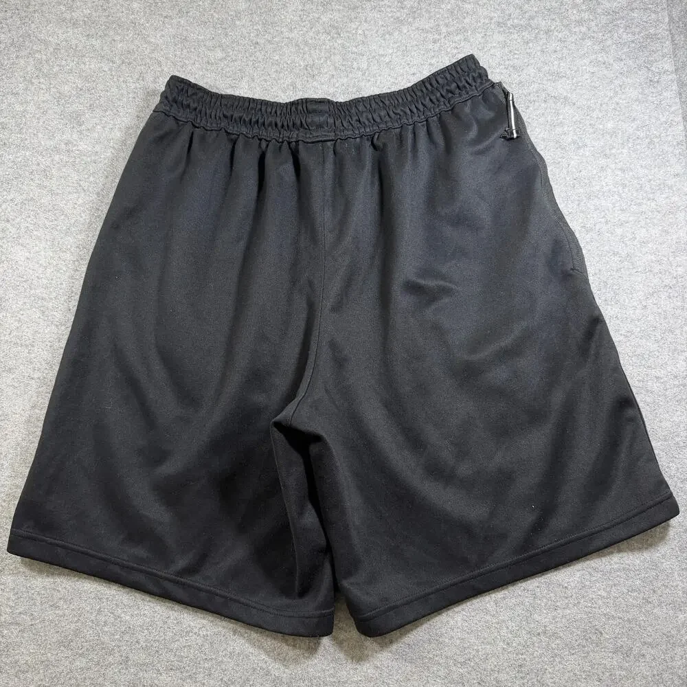 Nike Dri-FIT Shorts Mens XXL Black Athletic Zip Pockets Drawstring Waist Gym